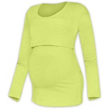 Kateřina - tričko na dojčenie, dlhé rukávy, svetlo zelená