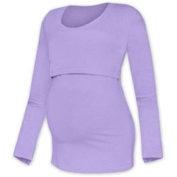 Kateřina - tričko na dojčenie, dlhé rukávy, lavender