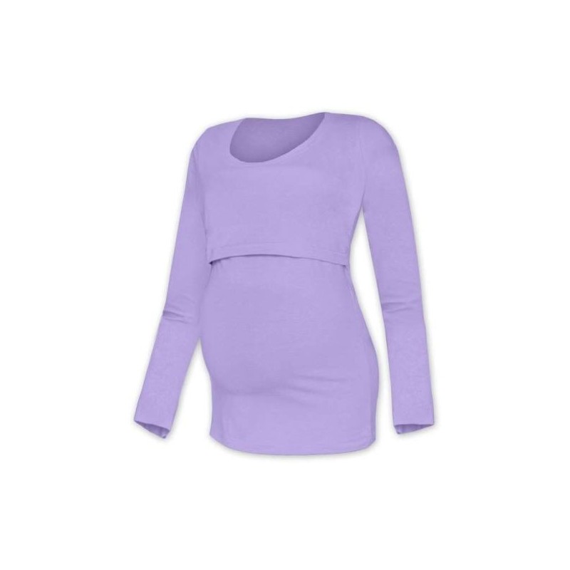 Kateřina - tričko na dojčenie, dlhé rukávy, lavender
