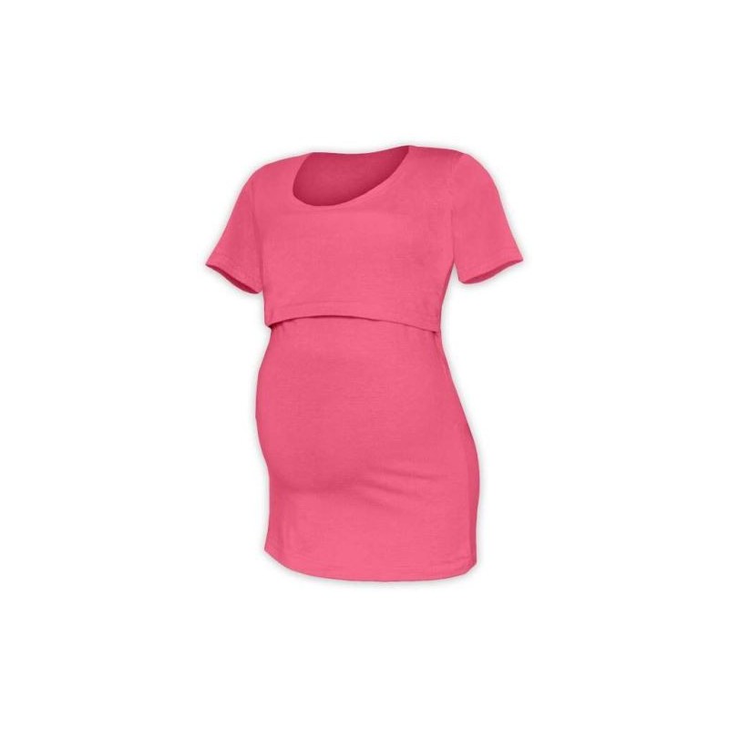 Kateřina - tričko na dojčenie, krátke rukávy, lososová ružová