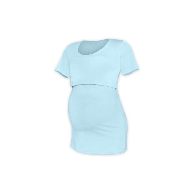 Kateřina - tričko na dojčenie, krátke rukávy, svetlo modrá