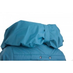 Zimný kabát - petrolejovo modrý