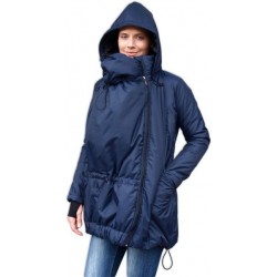 Zora - zimná bunda na nosenie detí tm. modrá