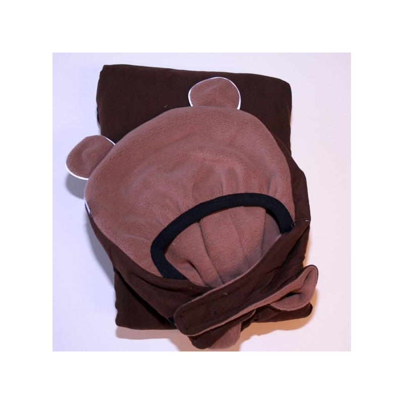 MaM ochranná kapsa zimná kolekcia 2013 hnedá - hnedé medvedie uši 